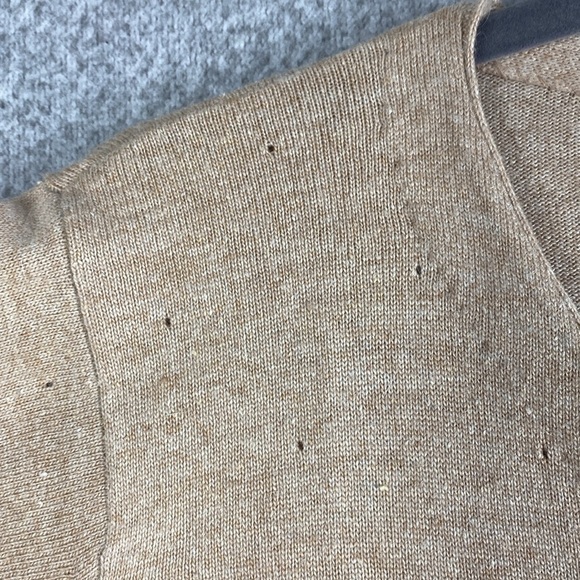 Vintage Eagle’s Eye angora cardigan with beading spun silk wool pointelle - Picture 5 of 10